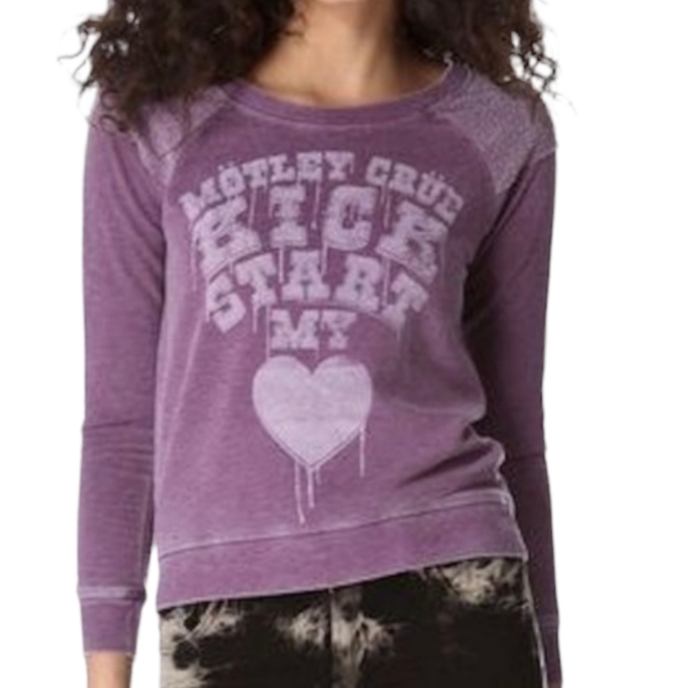 Chaser Purple Graphic Pullover Sweatshirt